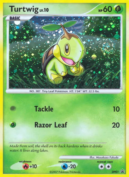Turtwig, Pokémon card DP 01 — DP Black Star Promos set