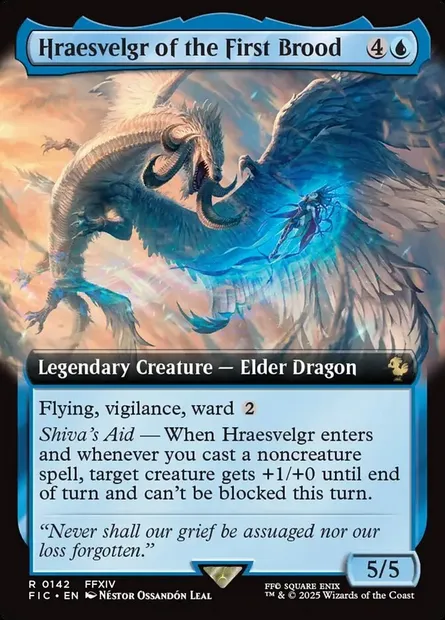 Hraesvelgr of the First Brood, Magic card FIC 142 — Final Fantasy Commander set
