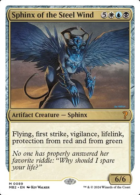 Sphinge du Vent d'acier, carte Magic MB2 89 — extension Mystery Booster 2