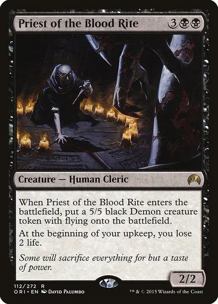 Priest of the Blood Rite, Magic card ORI 112 — Magic Origins set