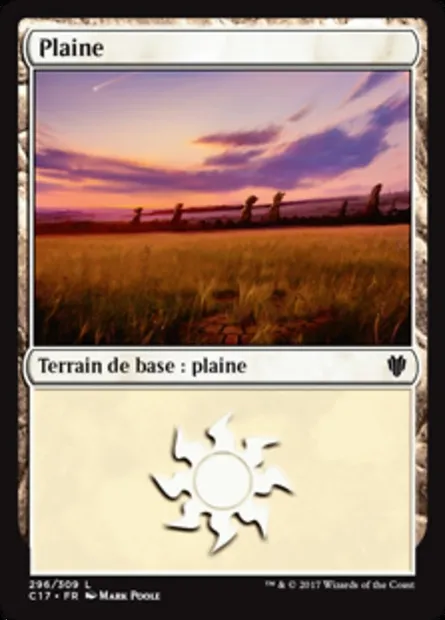 Plaine, carte Magic C17 296 — extension Commander 2017