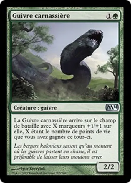 Guivre carnassière, carte Magic M14 200 — extension Magic 2014