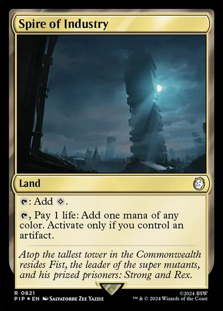 Tour de l'industrie, carte Magic PIP 821 — extension Fallout