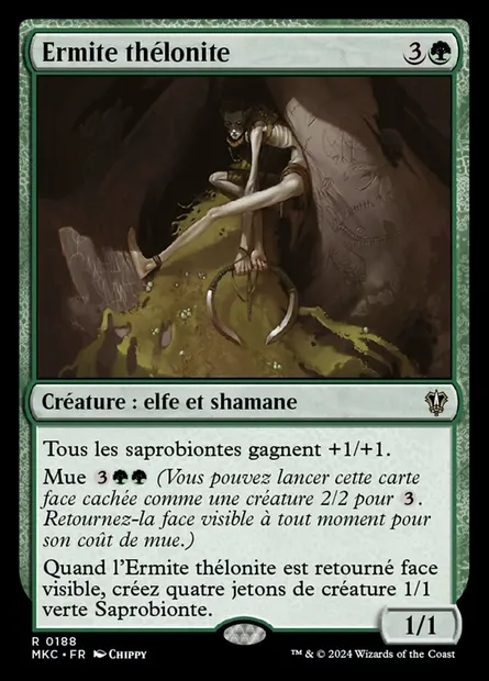Ermite thélonite, carte Magic MKC 188 — extension Murders at Karlov Manor Commander