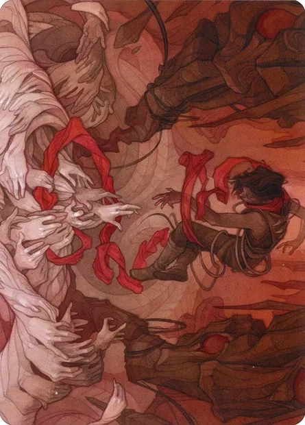 Thwart the Grave // Thwart the Grave, carte Magic AZNR 64 — extension Zendikar Rising Art Series