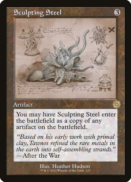 Sculpting Steel, Magic card BRR 113 — The Brothers' War Retro Artifacts set