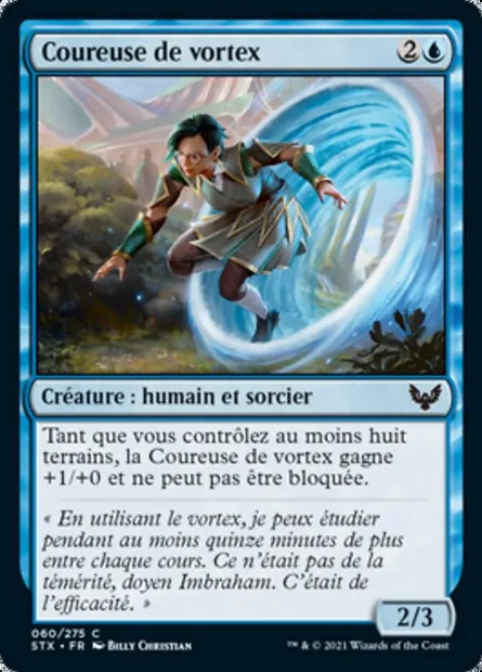 Coureuse de vortex, carte Magic STX 60 — extension Strixhaven: l'Académie des Mages