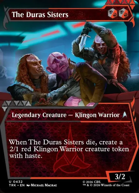 The Duras Sisters, Magic card TRK 432 — Star Trek set