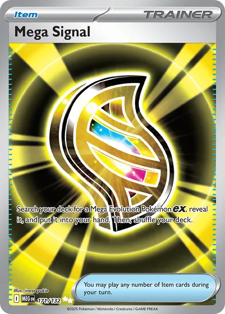 Mega Signal, Pokémon card MEG 171 — Mega Evolution set