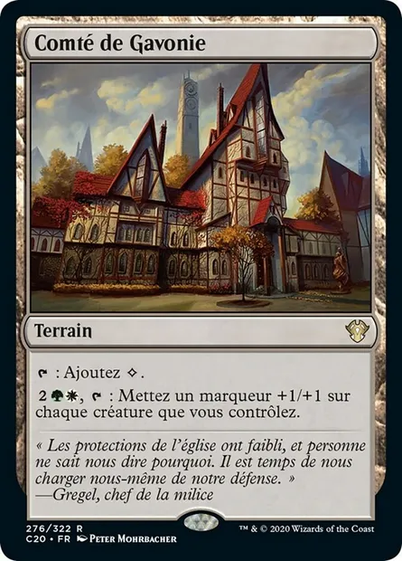 Comté de Gavonie, carte Magic C20 276 — extension Commander 2020