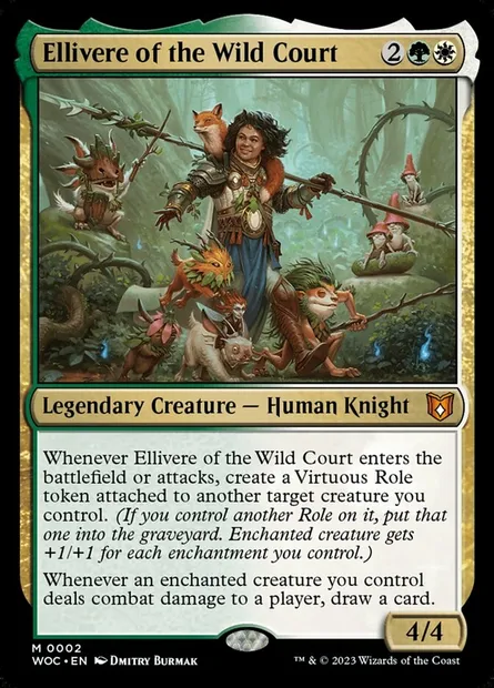Ellivere of the Wild Court, Magic card WOC 2 — Wilds of Eldraine Commander set