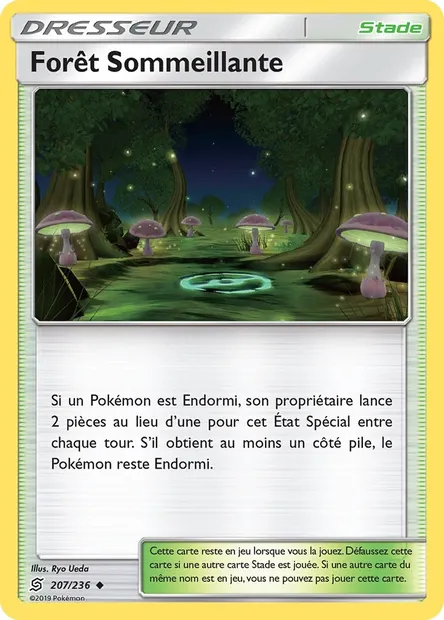 Forêt Sommeillante, carte Pokémon UNM 207 — extension Harmonie des Esprits