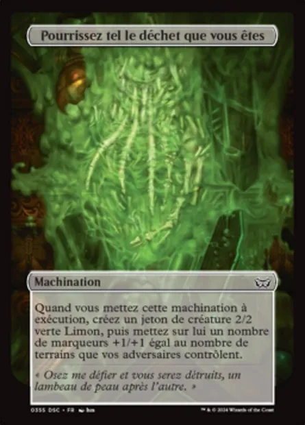 Pourrissez tel le déchet que vous êtes, carte Magic DSC 355 — extension Duskmourn: House of Horror Commander