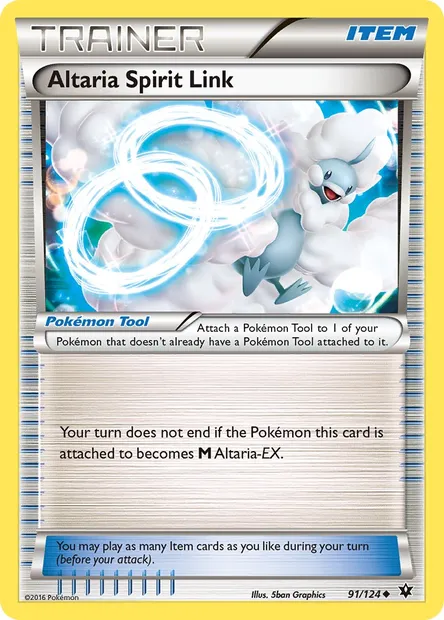 Altaria Spirit Link, Pokémon card FCO 91 — Fates Collide set