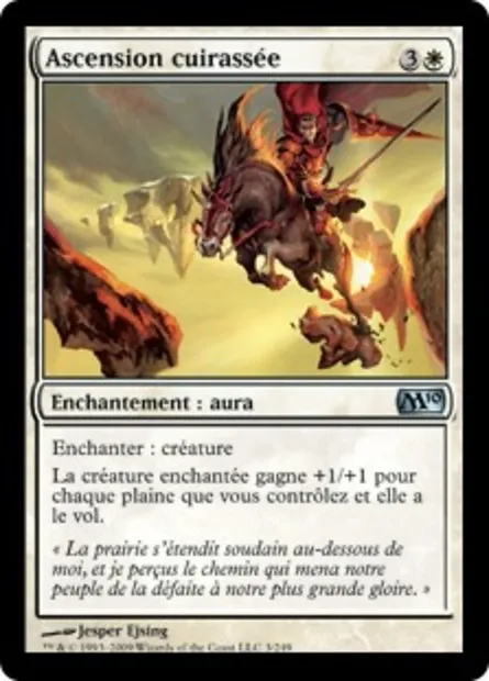 Ascension cuirassée, carte Magic M10 3 — extension Magic 2010