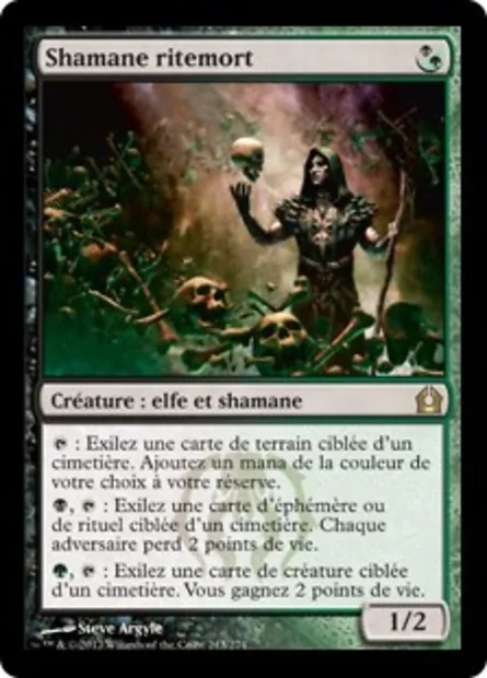 Shamane ritemort, carte Magic RTR 213 — extension Retour à Ravnica