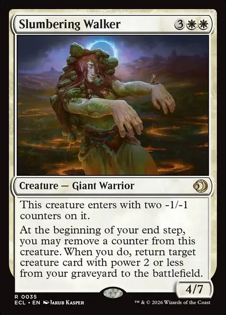 Slumbering Walker, Magic card ECL 35 — Lorwyn Eclipsed set