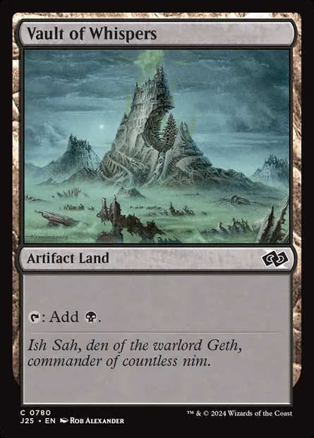 Vault of Whispers, Magic card J25 780 — Foundations Jumpstart set