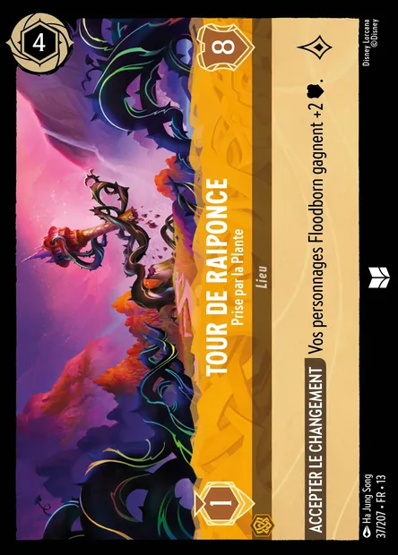 Tour de Raiponce - Prise par la Plante, carte Disney Lorcana CH13-037 — extension Invasion Epineuse!