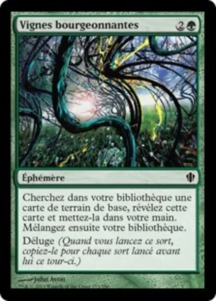 Vignes bourgeonnantes, carte Magic C13 173 — extension Commander 2013