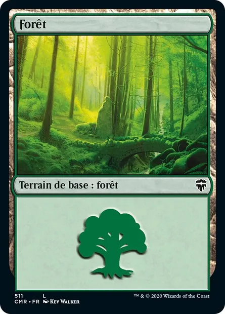 Forêt, carte Magic CMR 511 — extension Commander Legends