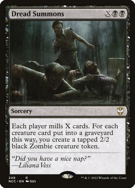 Dread Summons, Magic card NCC 249 — New Capenna Commander set
