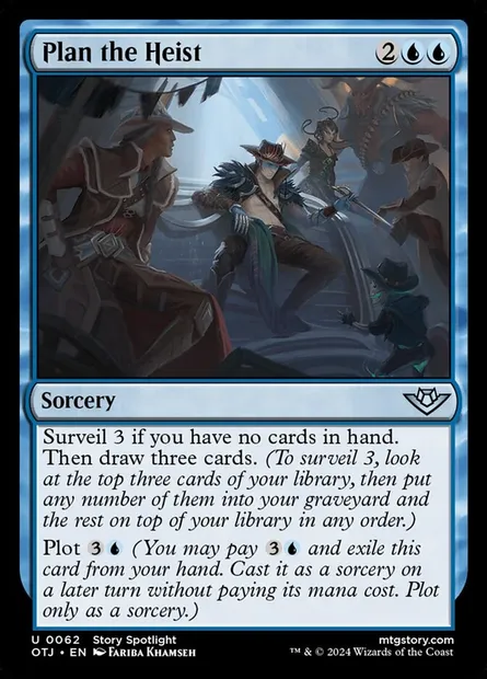 Plan the Heist, Magic card OTJ 62 — Outlaws of Thunder Junction set