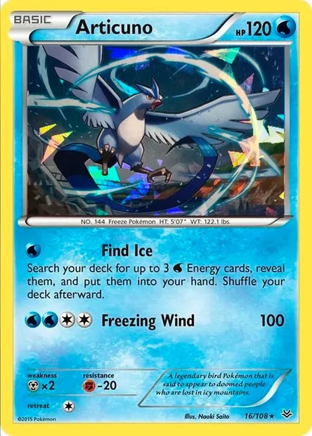 Artikodin, carte Pokémon TDX 016-7 — extension Theme Deck & Blisters Exclusives
