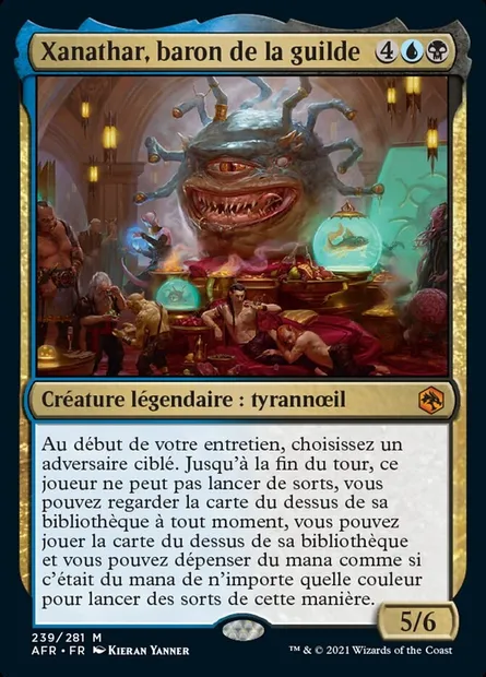 Xanathar, baron de la guilde, carte Magic AFR 239 — extension Forgotten Realms: Aventures dans les Royaumes Oubliés