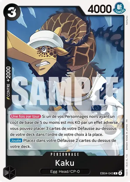 Kaku, carte One Piece EB04-043 — extension EGGHEAD CRISIS