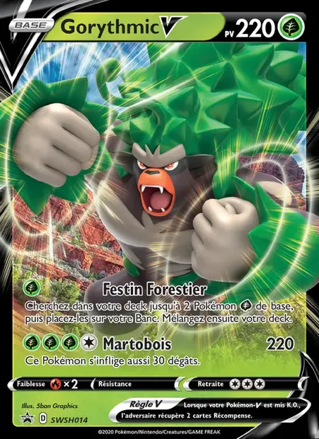 Gorythmic V, carte Pokémon SWSH 014 — extension Promo SWSH