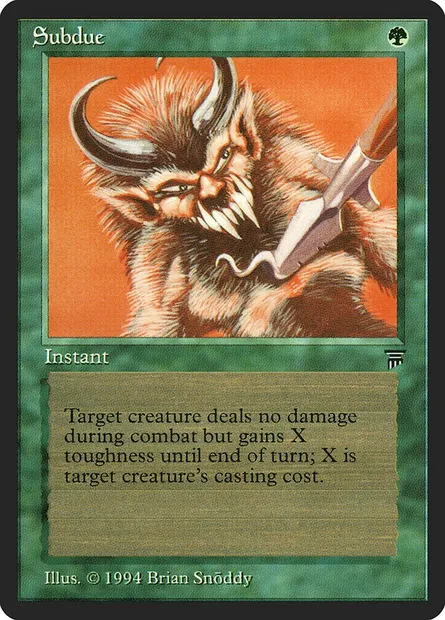 Subdue, Magic card LEG 206 — Legends set