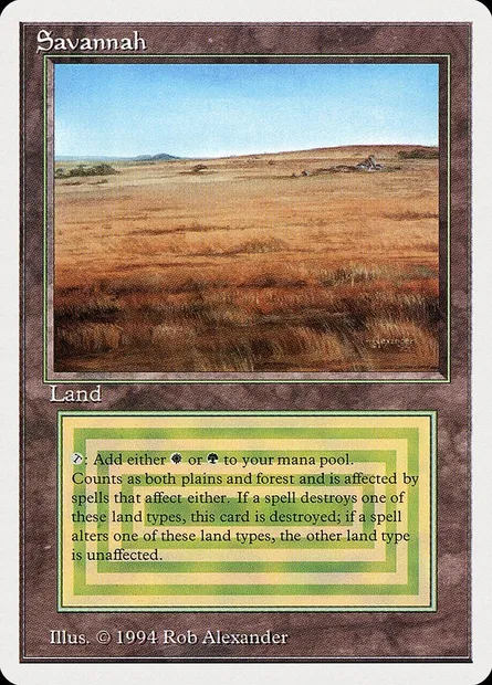 Savannah, Magic card SUM 285 — Summer Magic / Edgar set
