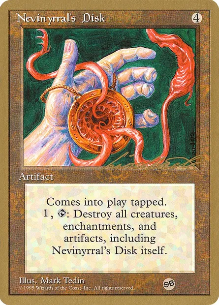 Nevinyrral's Disk, Magic card PTC ll338sb — Pro Tour Collector Set set