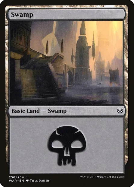 Swamp, Magic card WAR 256 — War of the Spark set