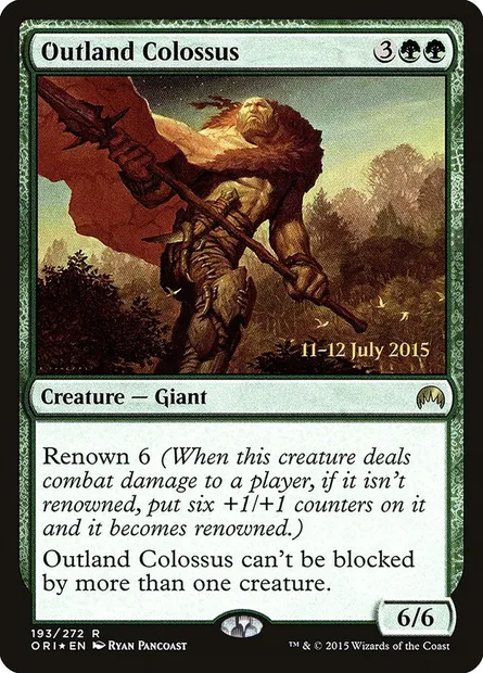 Outland Colossus, Magic card PORI 193s — Magic Origins Promos set