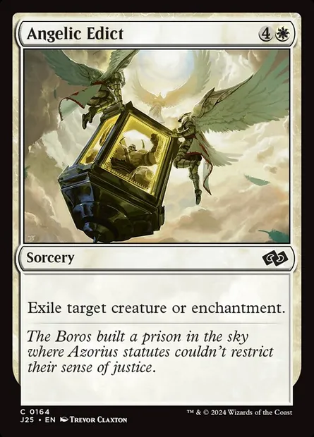 Angelic Edict, Magic card J25 164 — Foundations Jumpstart set