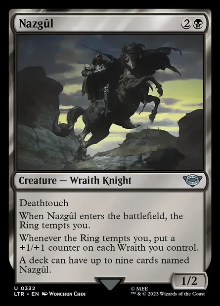 Nazgûl, Magic card LTR 332 — The Lord of the Rings: Tales of Middle-earth set