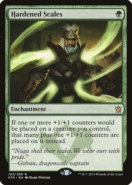 Hardened Scales, Magic card KTK 133 — Khans of Tarkir set