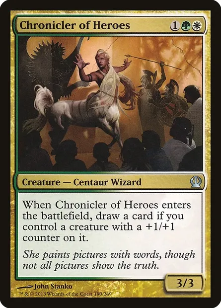 Chronicler of Heroes, Magic card THS 190 — Theros set