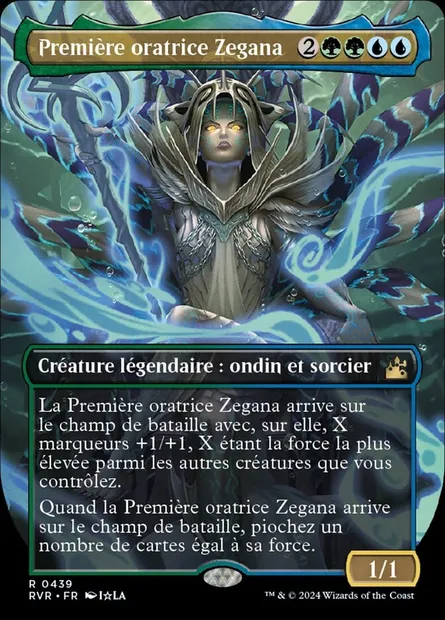 Première oratrice Zegana, carte Magic RVR 439 — extension Ravnica Remastered