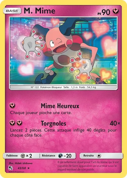 M. Mime, carte Pokémon HIF 43 — extension Destinées Occultes