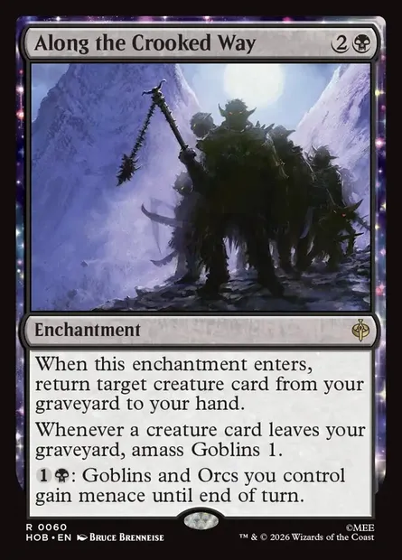 Along the Crooked Way, Magic card HOB 60 — The Hobbit set