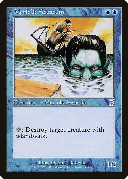 Merfolk Assassin, Magic card TSB 25 — Time Spiral Timeshifted set
