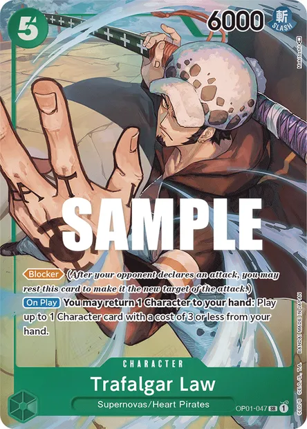 Trafalgar Law, One Piece card OP01-047 — ROMANCE DAWN set