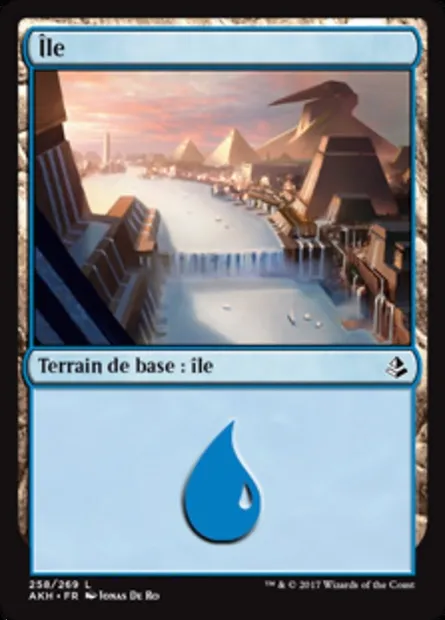 Île, carte Magic AKH 258 — extension Amonkhet