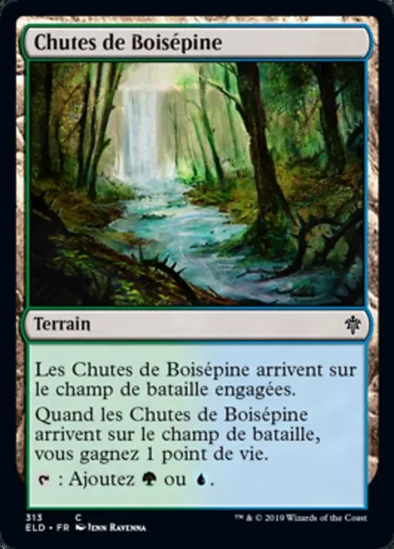 Chutes de Boisépine, carte Magic ELD 313 — extension Throne of Eldraine