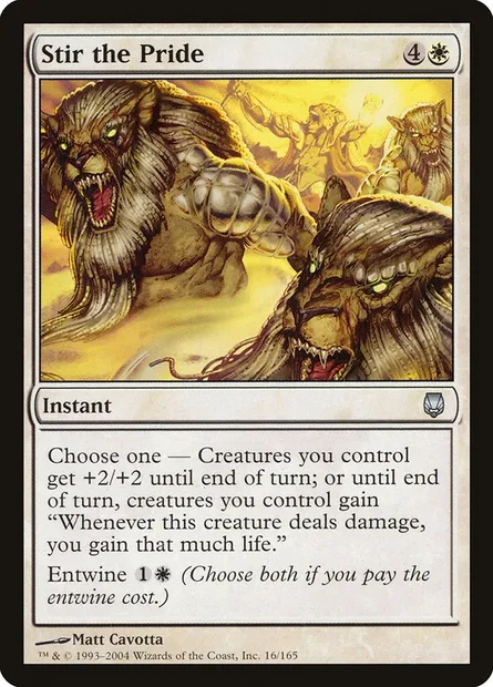Stir the Pride, Magic card DST 16 — Darksteel set