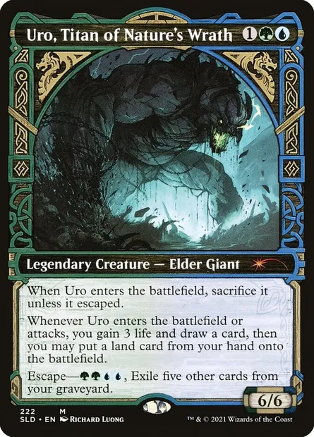 Uro, Titan of Nature's Wrath, Magic card SLD 222 — Secret Lair Drop set