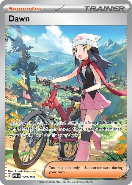 Dawn, Pokémon card PFL 129 — Phantasmal Flames set